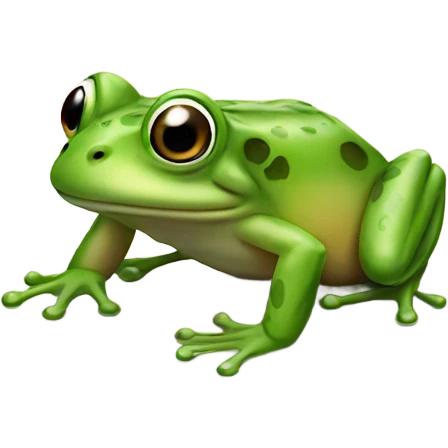 frog with bum emoji