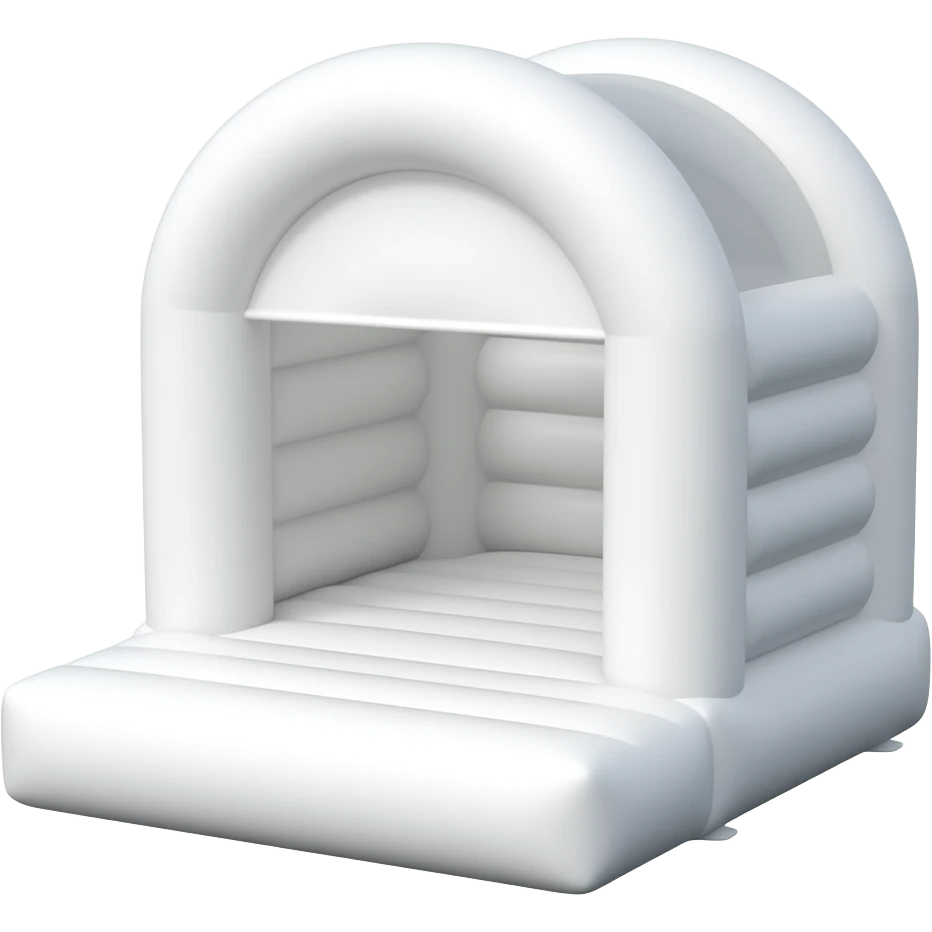 All white bouncy house emoji