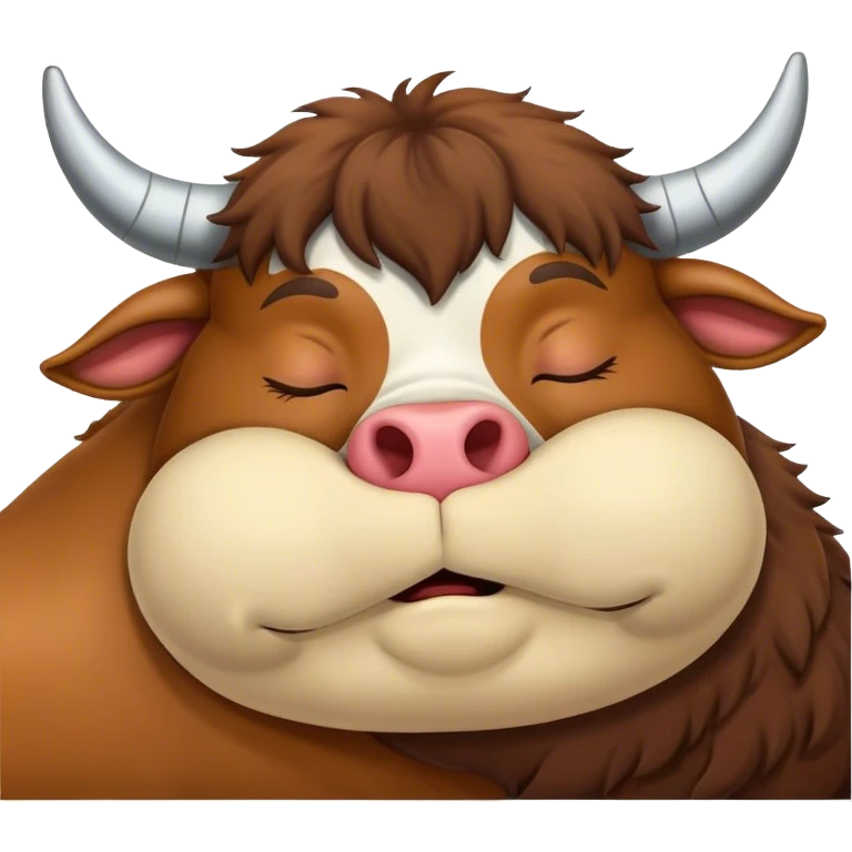 snoring ox emoji