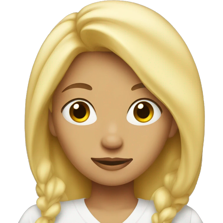 Blonde girl ready for bed emoji