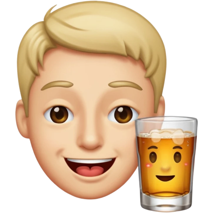 Wink emoji but drunk emoji