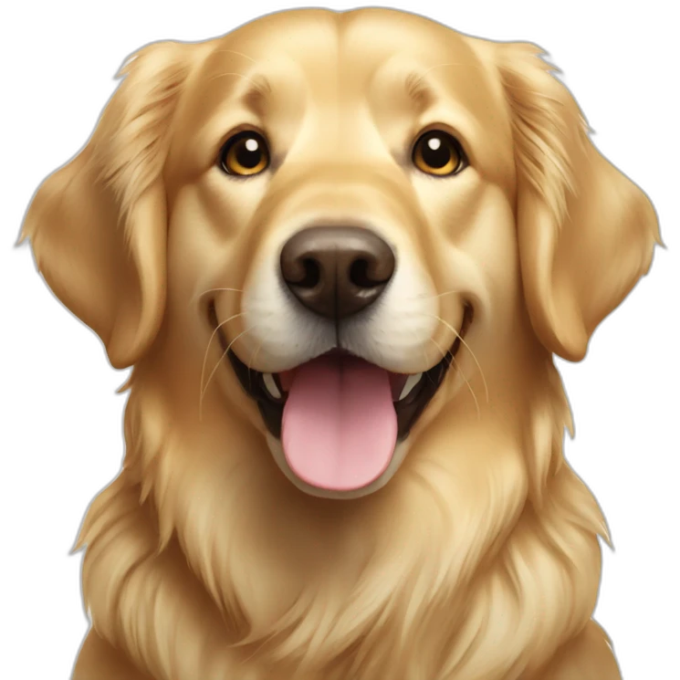 golden retriver happy emoji