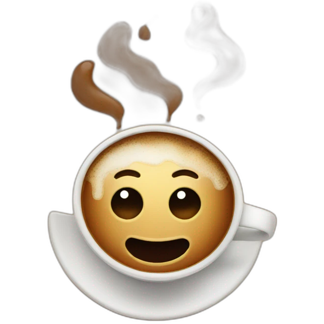 Coffee face emoji