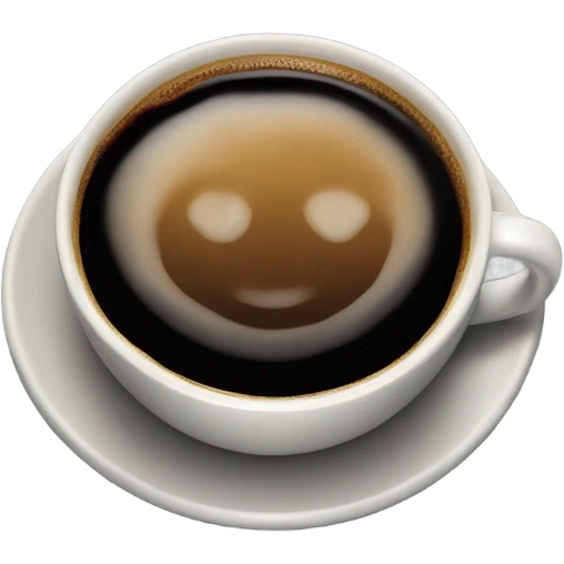 lungo black coffee emoji