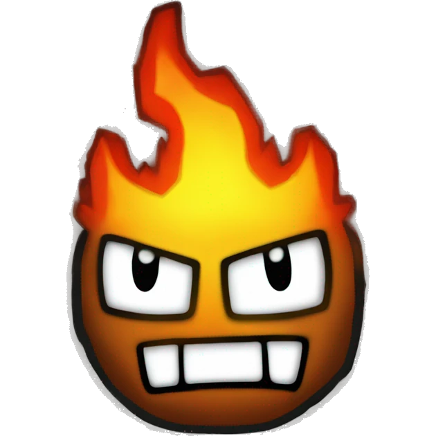Fire in the  hole Geometry Dash ￼ emoji