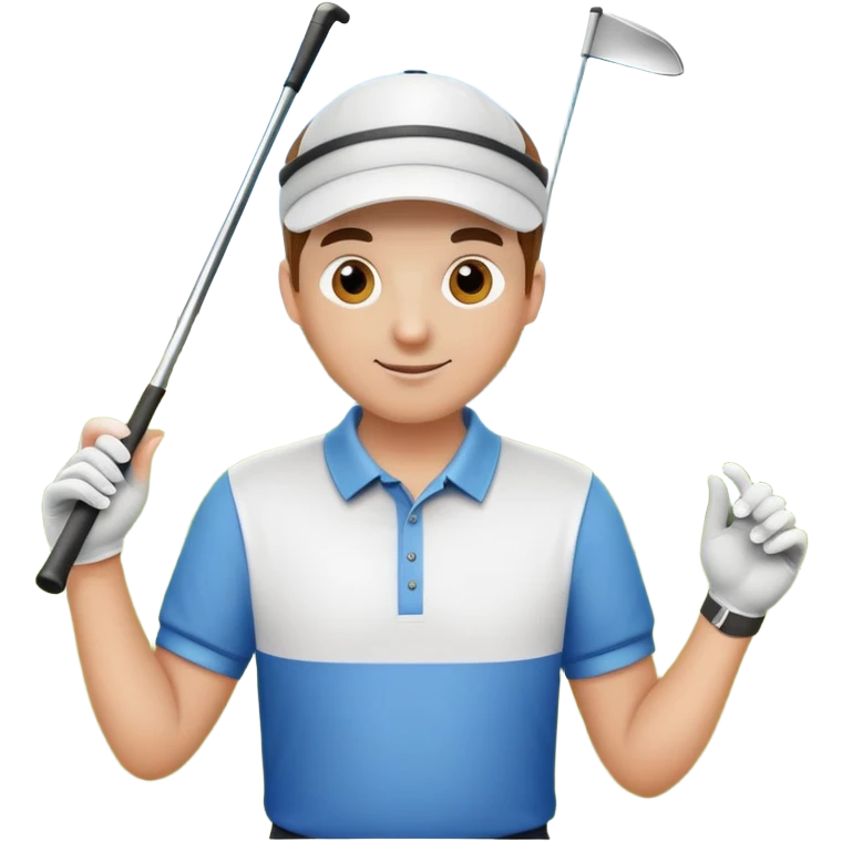 Happy easter at golf course emoji