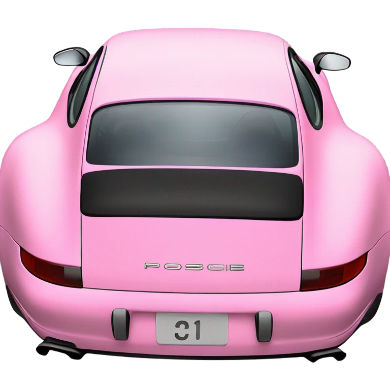 Pink Porsche 911 ￼ POR DETRAS emoji