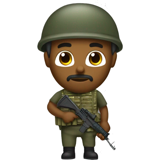 Make me a bosnian soldier emoji