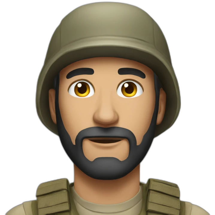 american-prepper-portrait-no-helmet emoji