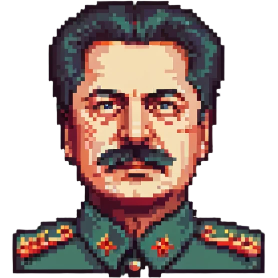 pixel art representation of Stalin emoji