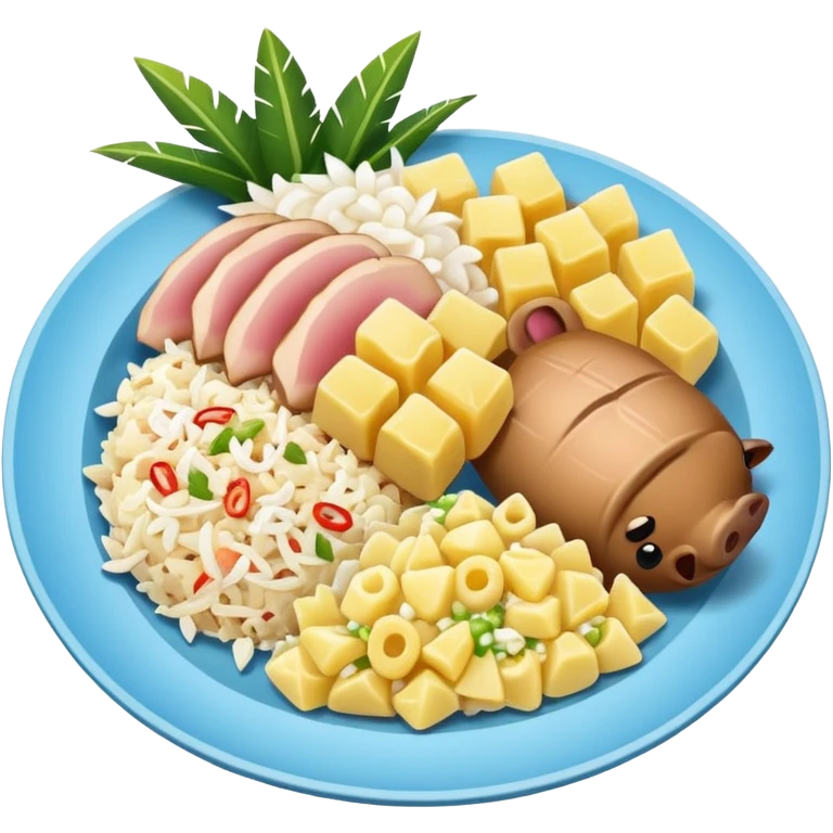 hawaiian plate lunch emoji