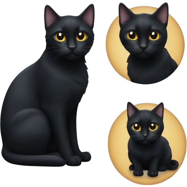black cat named raven emoji