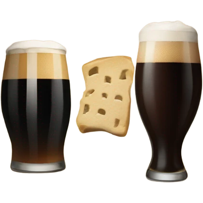 Guiness with split g  emoji