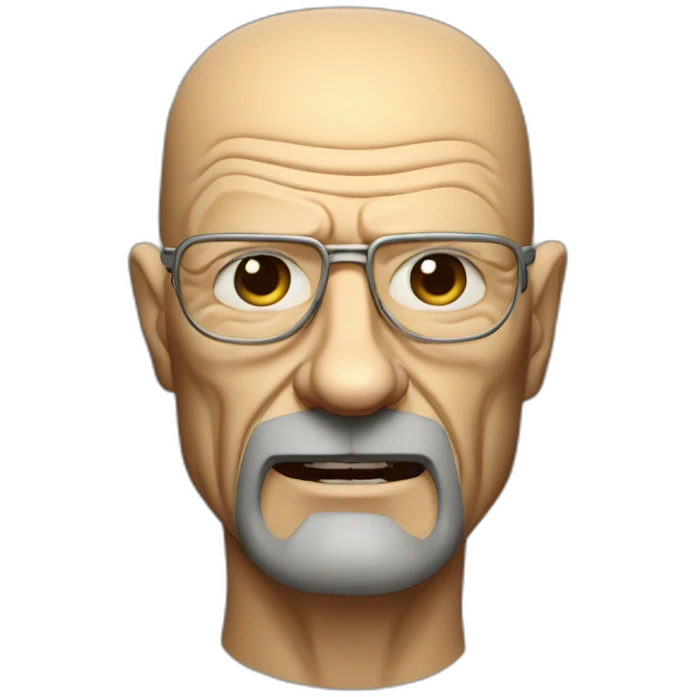 Walter White as an anthropomorphic wolf emoji