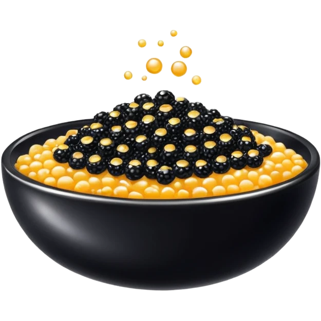 Caviar en un cuenco  emoji