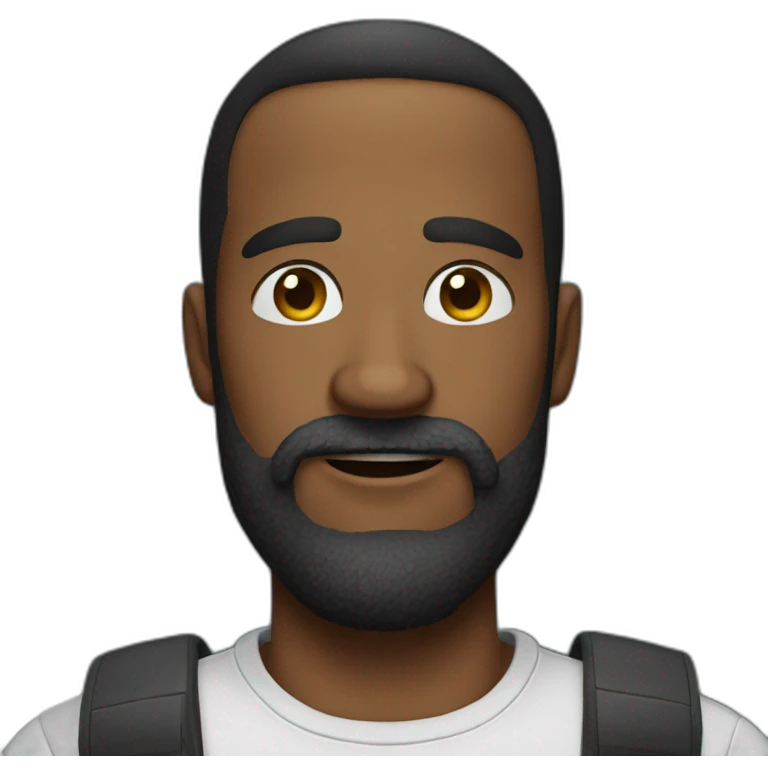 big forehead beard man emoji
