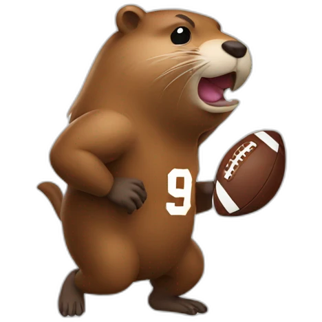 beaver-plays-football emoji