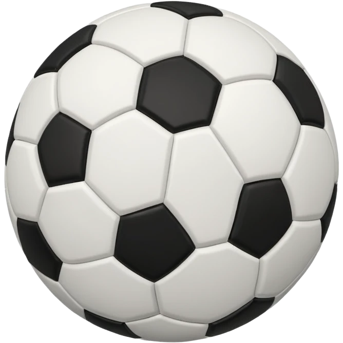 classic black and white soccer ball emoji