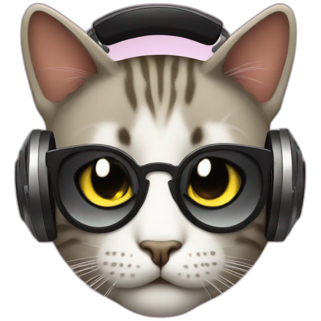 Dj cat emoji