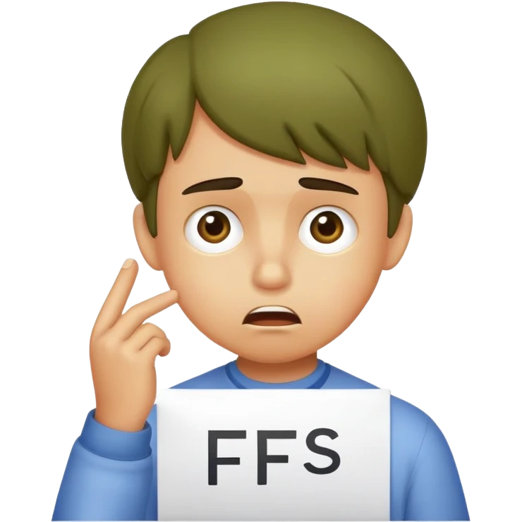 Olive skinned kid failing school with F’s emoji