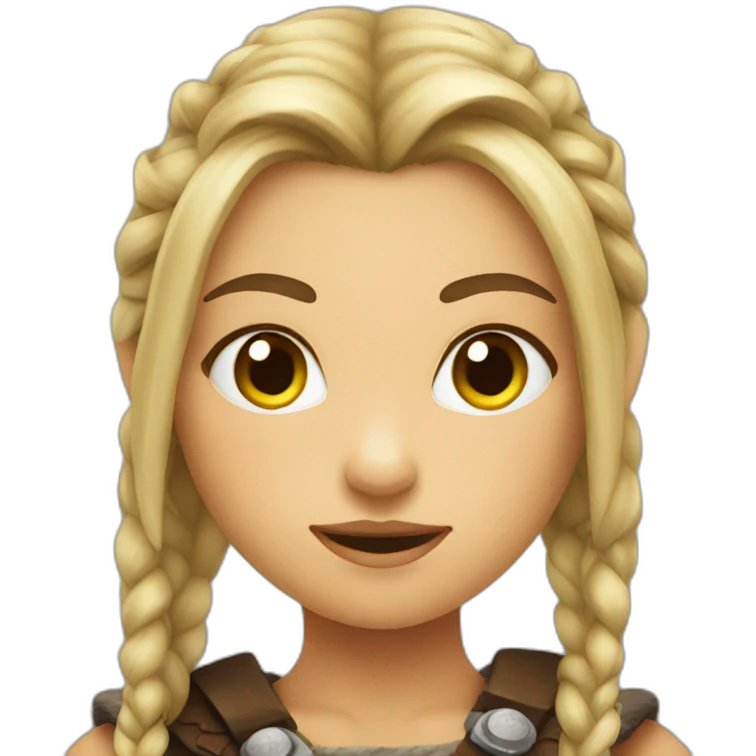 Girl Viking  emoji