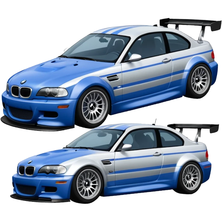 BMW M3 GT R E46 NEED FOR SPEED MOST WANTED'TAKI MAVI GÜMÜŞ resimdekini yap emoji