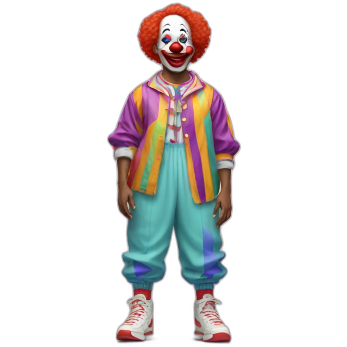 Clown in nike shoes emoji