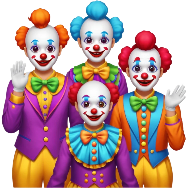 Clown show emoji