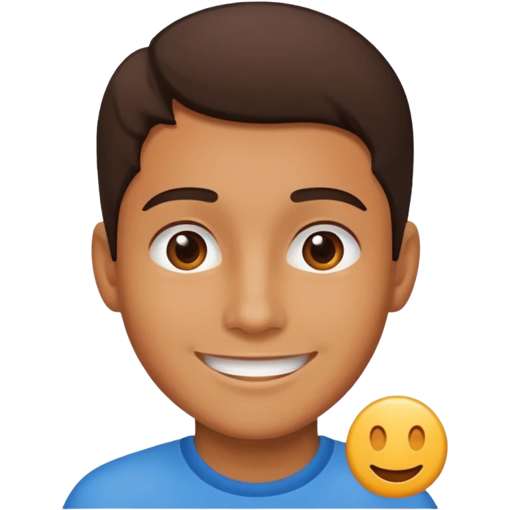 an icon of a person with a small chip next to him emoji