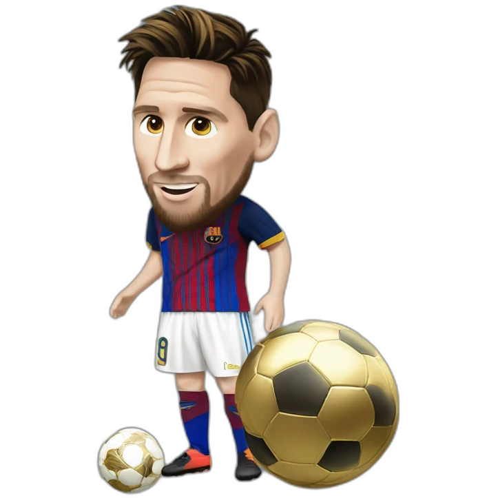 Messi ballon d'or emoji