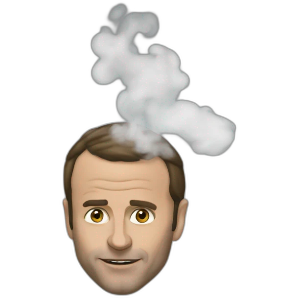 macron smoke  emoji