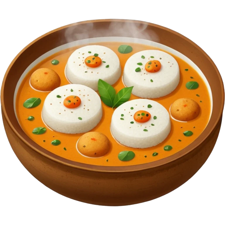 Idli and sambar emoji