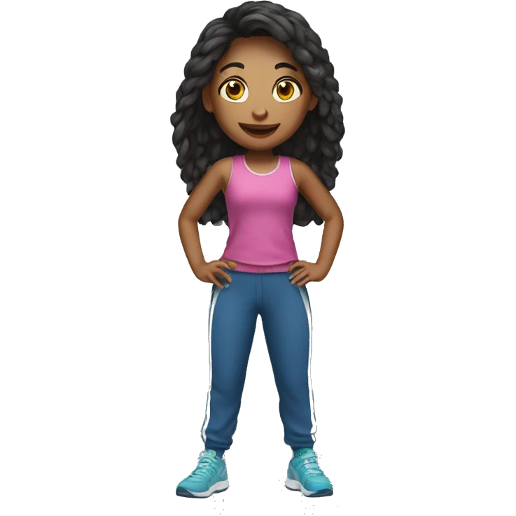 girl in jogging pants emoji