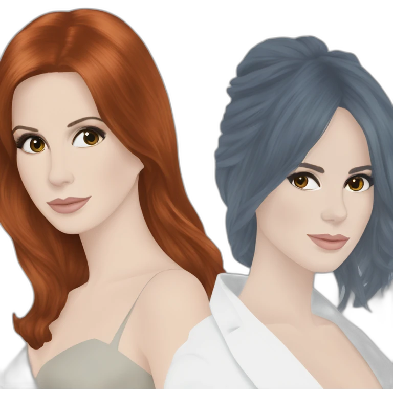 lana del rey and mylène farmer emoji