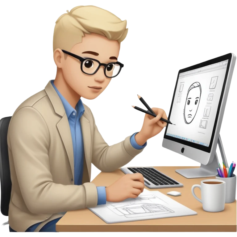 product designer at work emoji