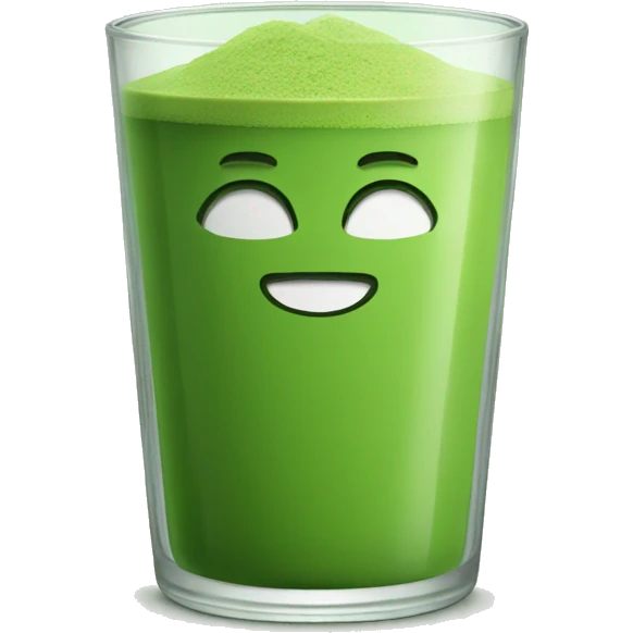 Matcha in a glass emoji