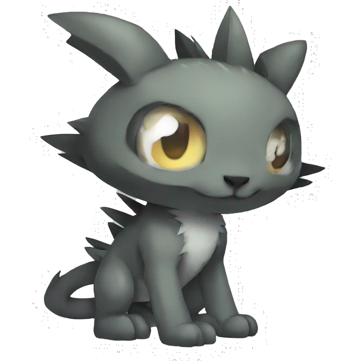 cute cool edgy Digimon-Fakemon-animal full body emoji