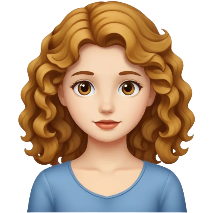  ragazza con i capelli mossi emoji