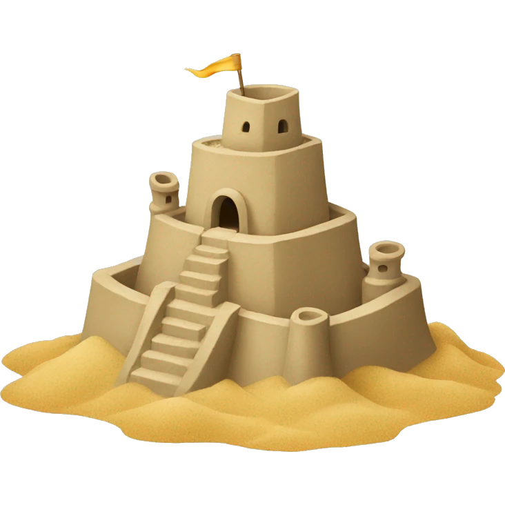 Sand castle  emoji