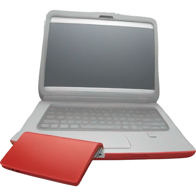 red laptop emoji