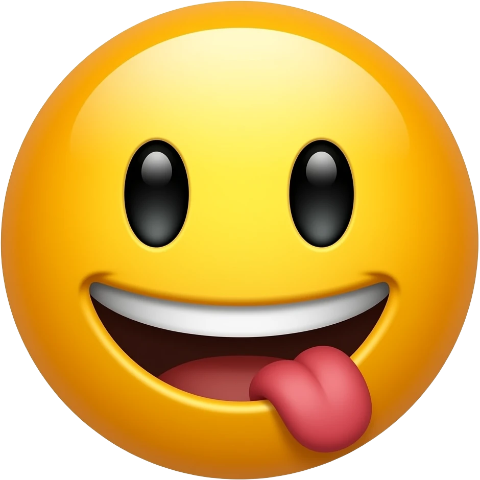 Vajaina licking imogy emoji