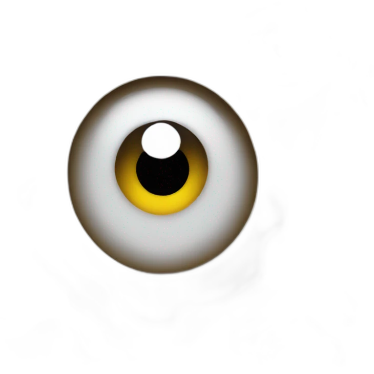 only eyes seen in a pile of snow emoji