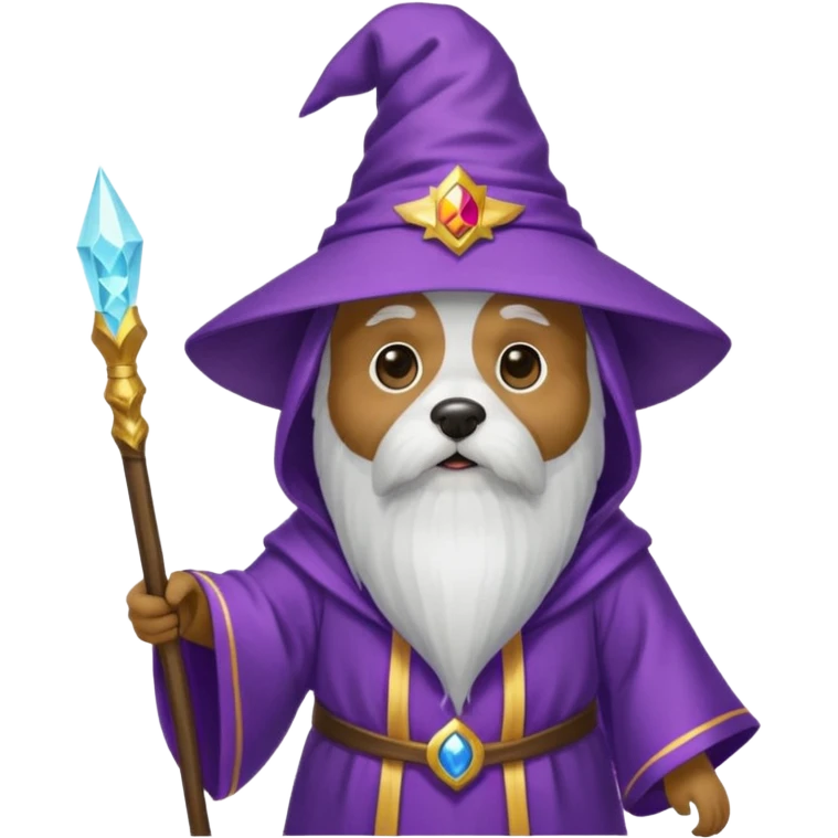 Dog wizard emoji