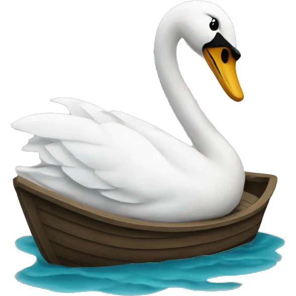 Swan bill boat  emoji