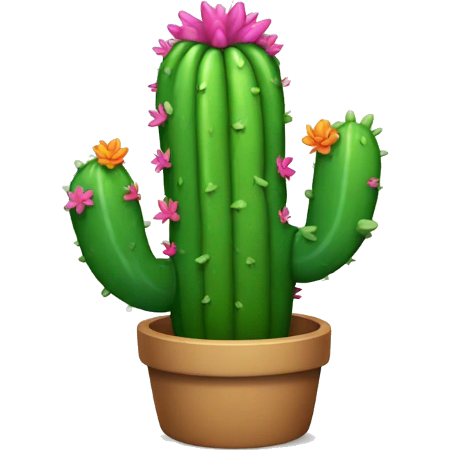 Rainbos cactus emoji