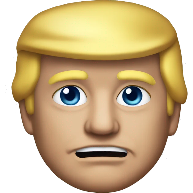 Hyper realistic trump emoji