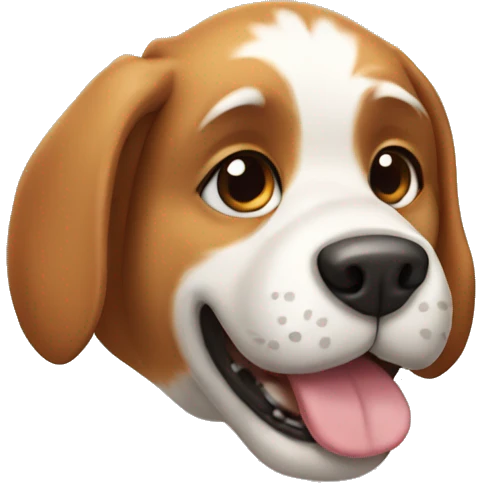 Dog with paw emoji