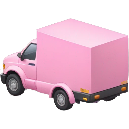 Pink delivery track emoji  emoji