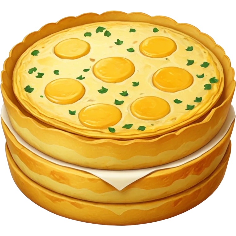 Tortilla de patata española jugosa por dentro emoji