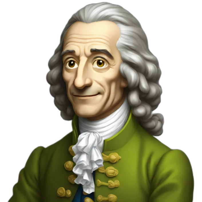 Voltaire souffrant emoji